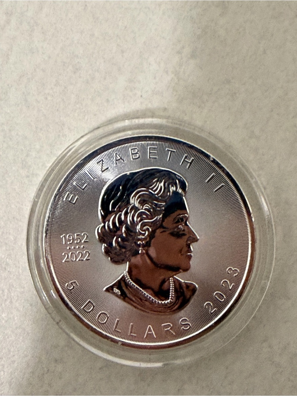 Canadian Silver Coin 5 Dollars 2023 - Silver Tone